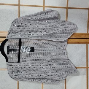 INC International Concepts Sweater gray jeweled